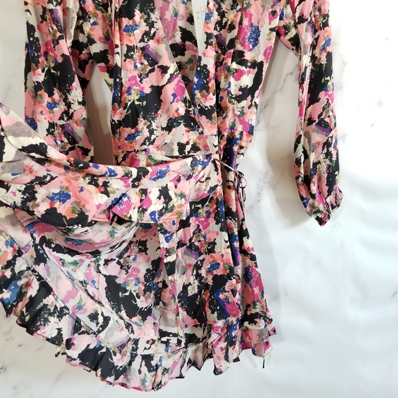 IRO Mini Floral Wrap Dress - Picture 11 of 15